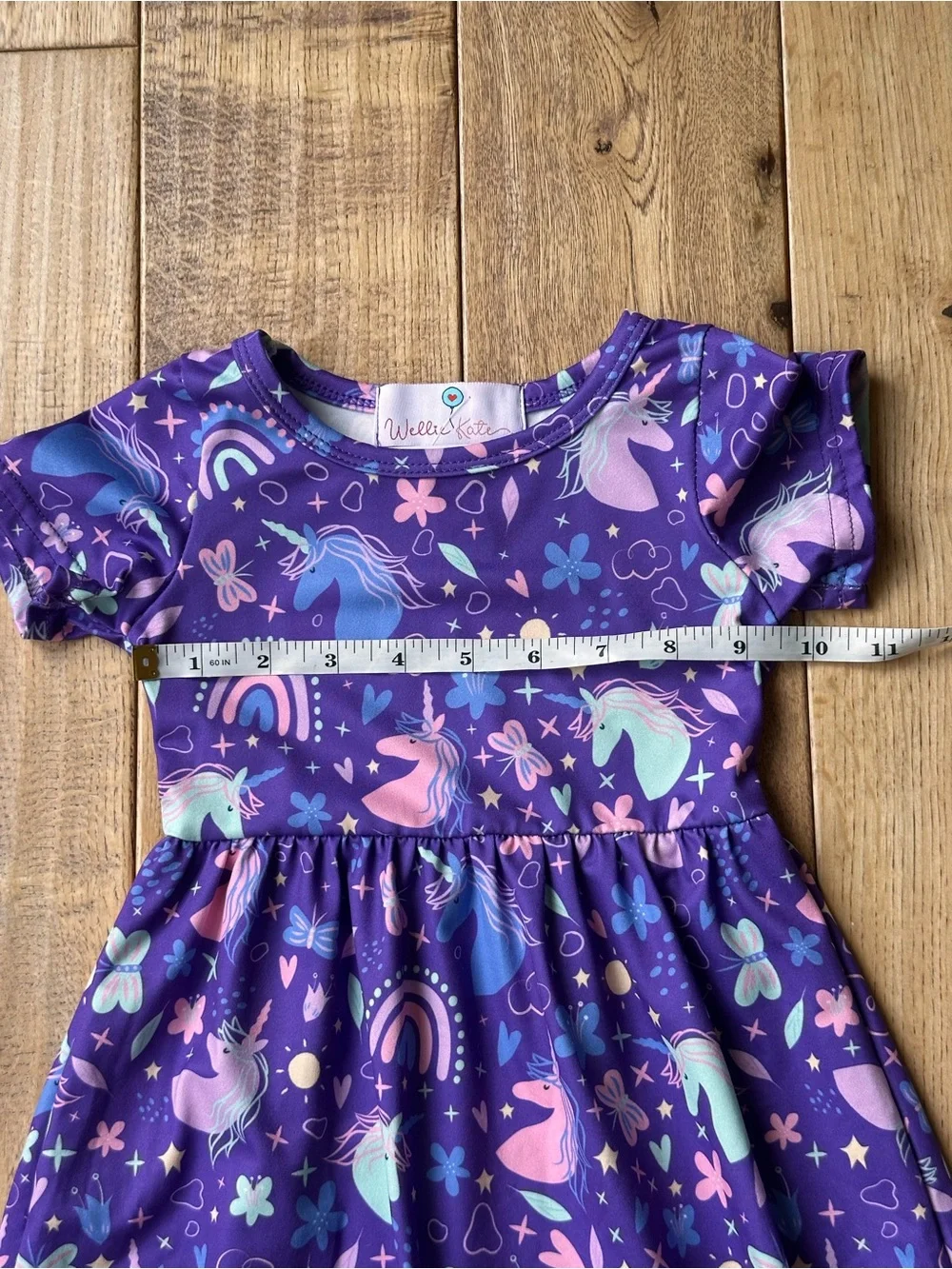 NEW Wellie Kate Unicorn Full Length Maxi Dress size 12-18 Months